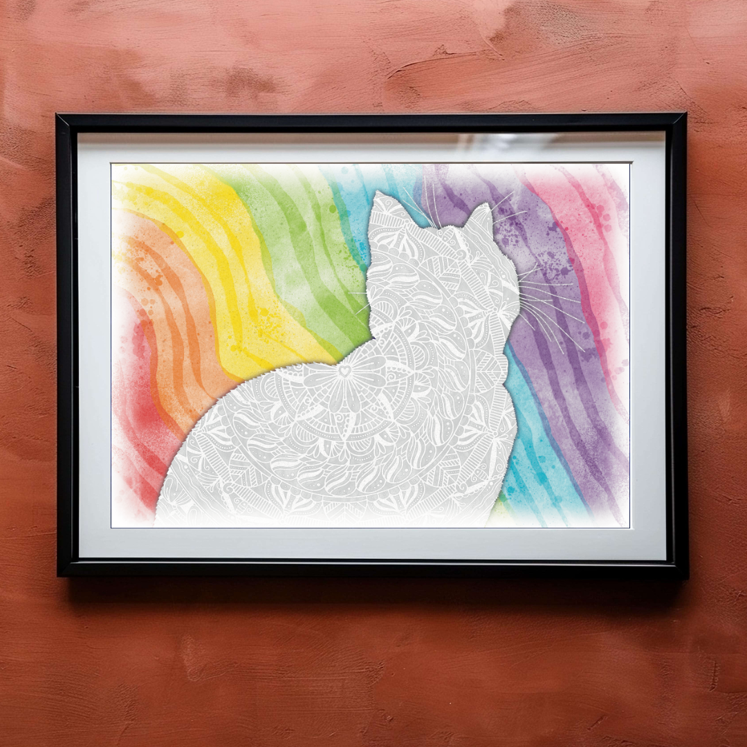 Smudge Silhouette Print - Smudge's Memorial Collection