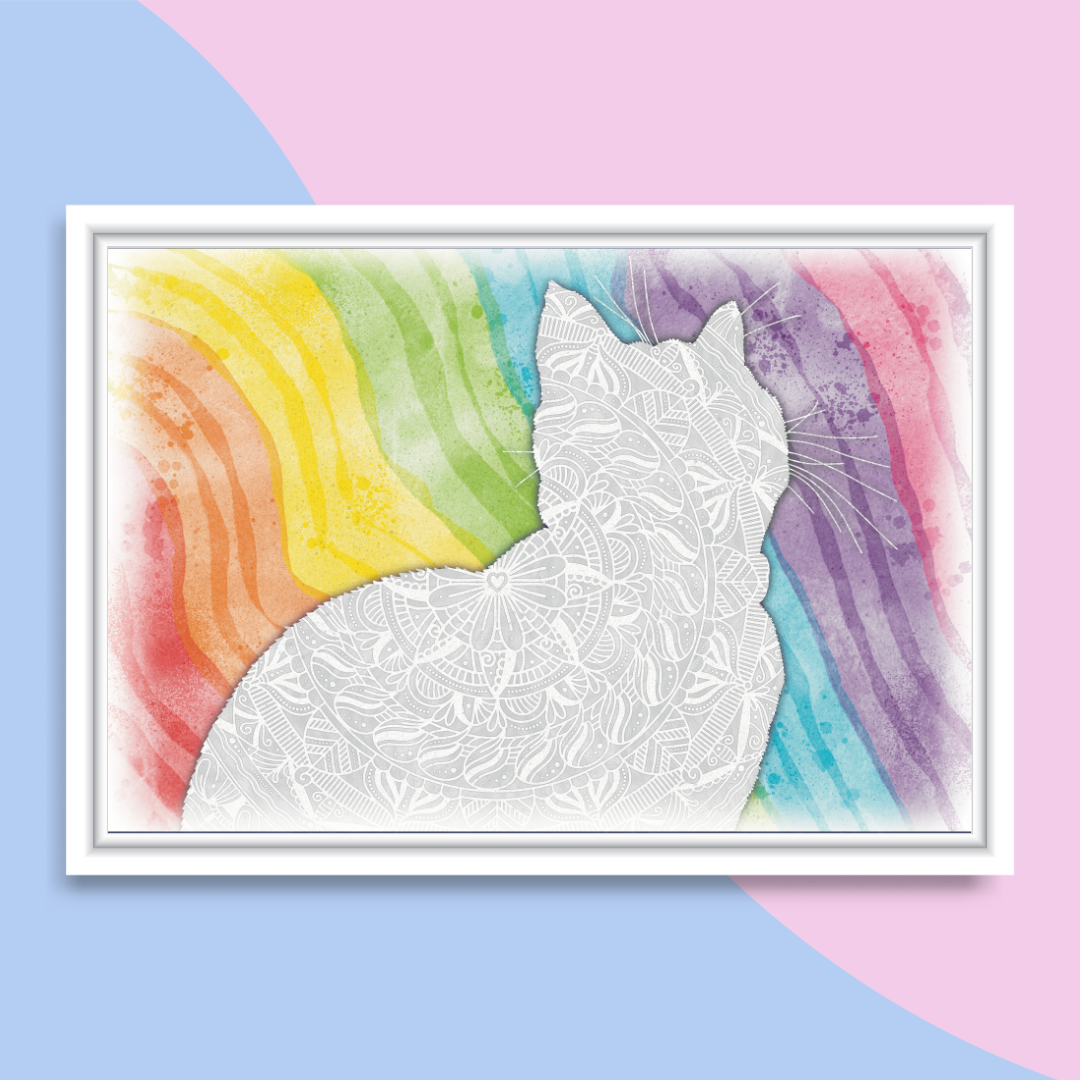 Smudge Silhouette Print - Smudge's Memorial Collection